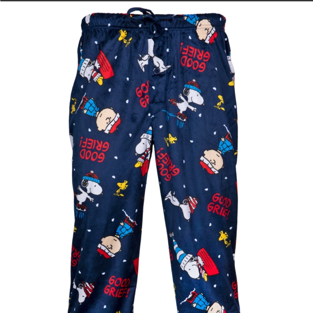 Snoopy Fleece Pajama Pants - Peanuts Brand (Size M)
